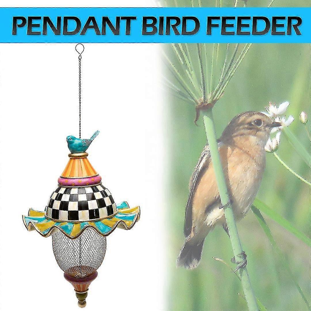 ハチドリフィーダークリエイティブパターンメタルオウムフィーディングペンダントデコレーション