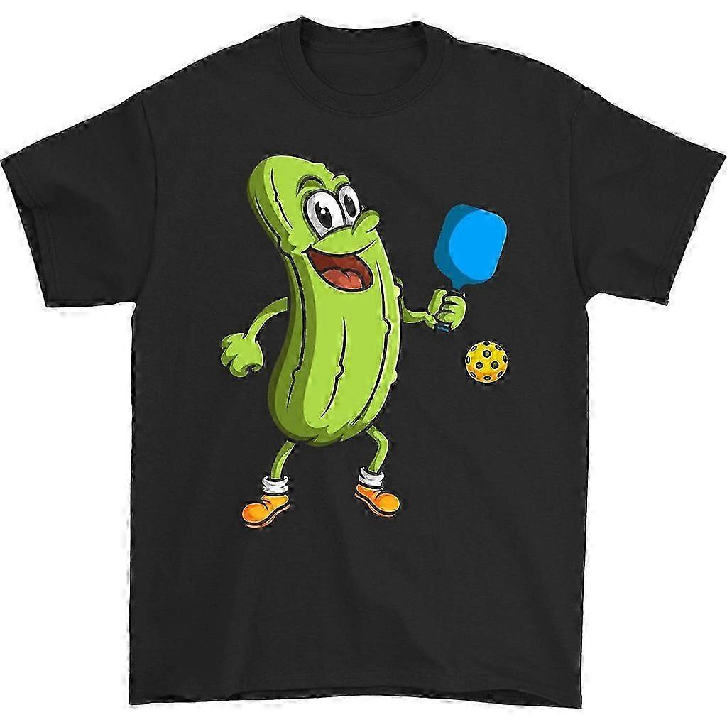 Pickle Playing Pickleball Crew Neck T-Shirt