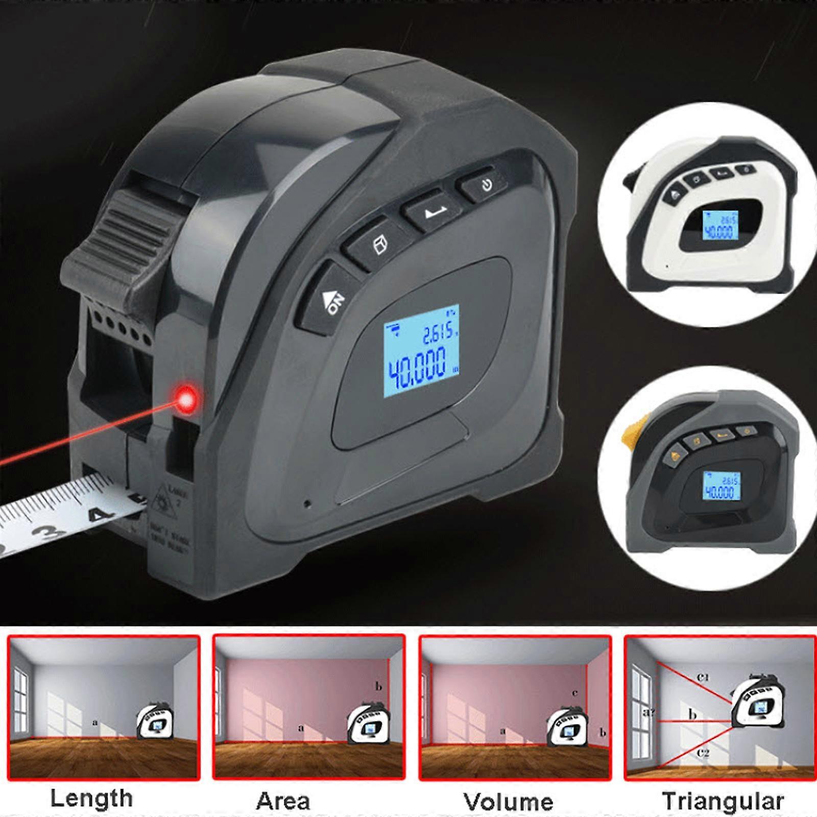 3 in 1 Digital Measure Tape Laser Distance Meter Measuring Tool Range Finder