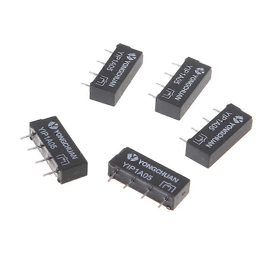 5pcs 5V SIP-1A05 Reed Switch Relay Single In-line 4pin For PAN CHANG Relay