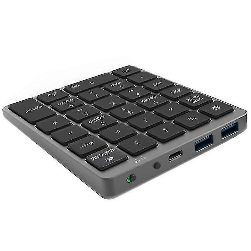 N970 Wireless Bluetooth Numeric Keypad With Usb Hub Dual Modes Morefunction Keys Mini Numpad For Ac