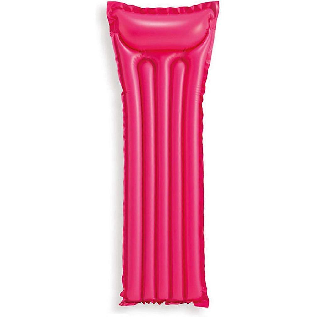 Pink Fluorescent Float Bed Inflatable Float Lounge Raft