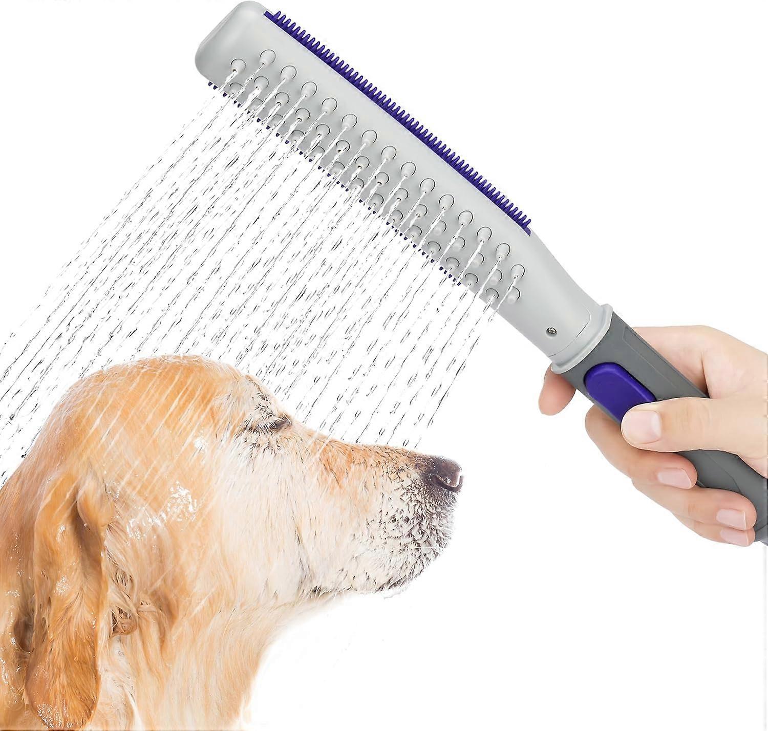 Professional Dog Shower Head, Pet Shower Attachment, Pet Bathing Spray, Indoor Outdoor Dog Washing Sprayer With Flex Hose, 3 Spraying Mode On/Off