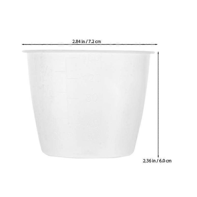 20pcs Transparent Cups With Scale Kitchen Measuring Supplies Rice Measuring Cups