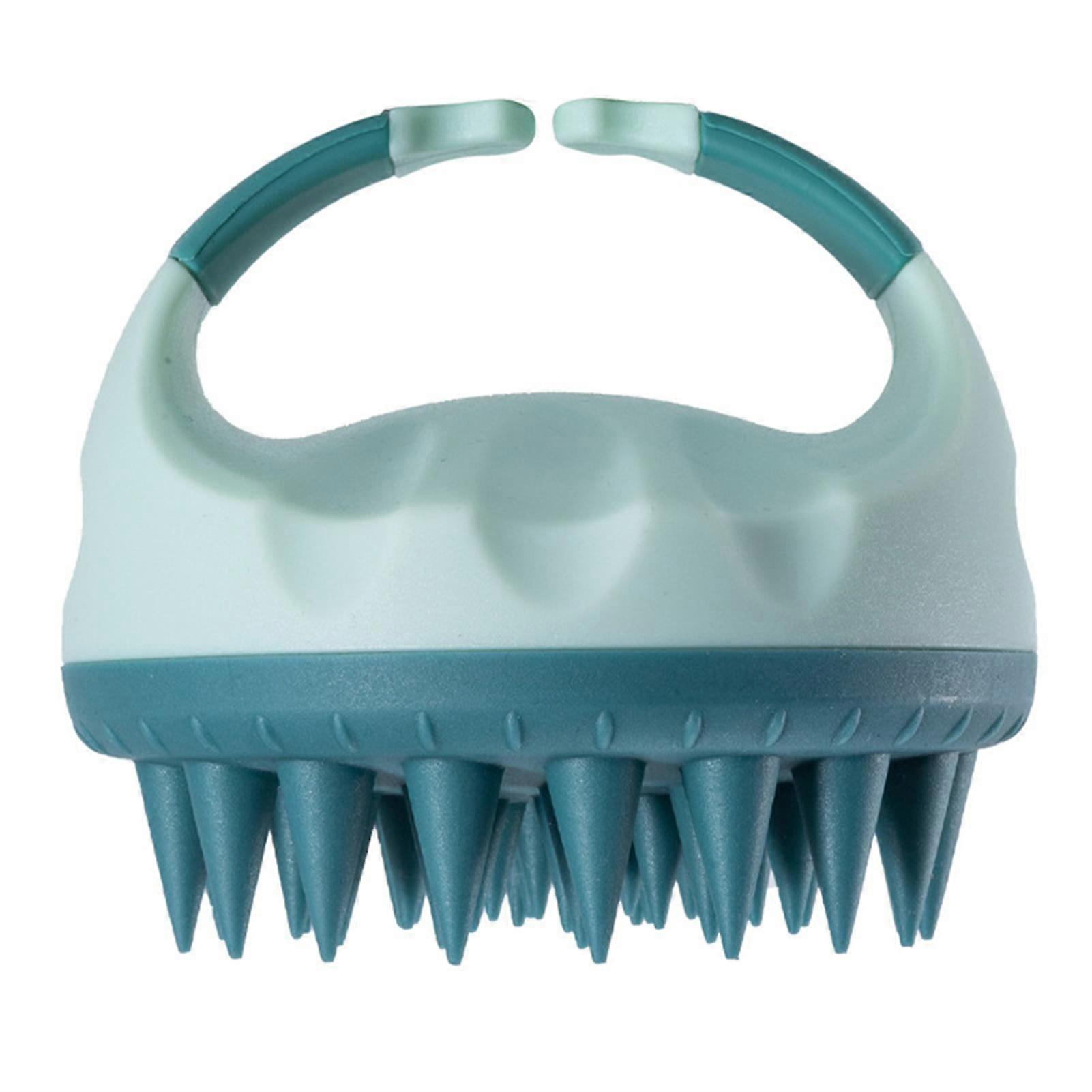 Scalp Scrubber Shampoo Brush Massager Clean Scalp Comb With Handle
