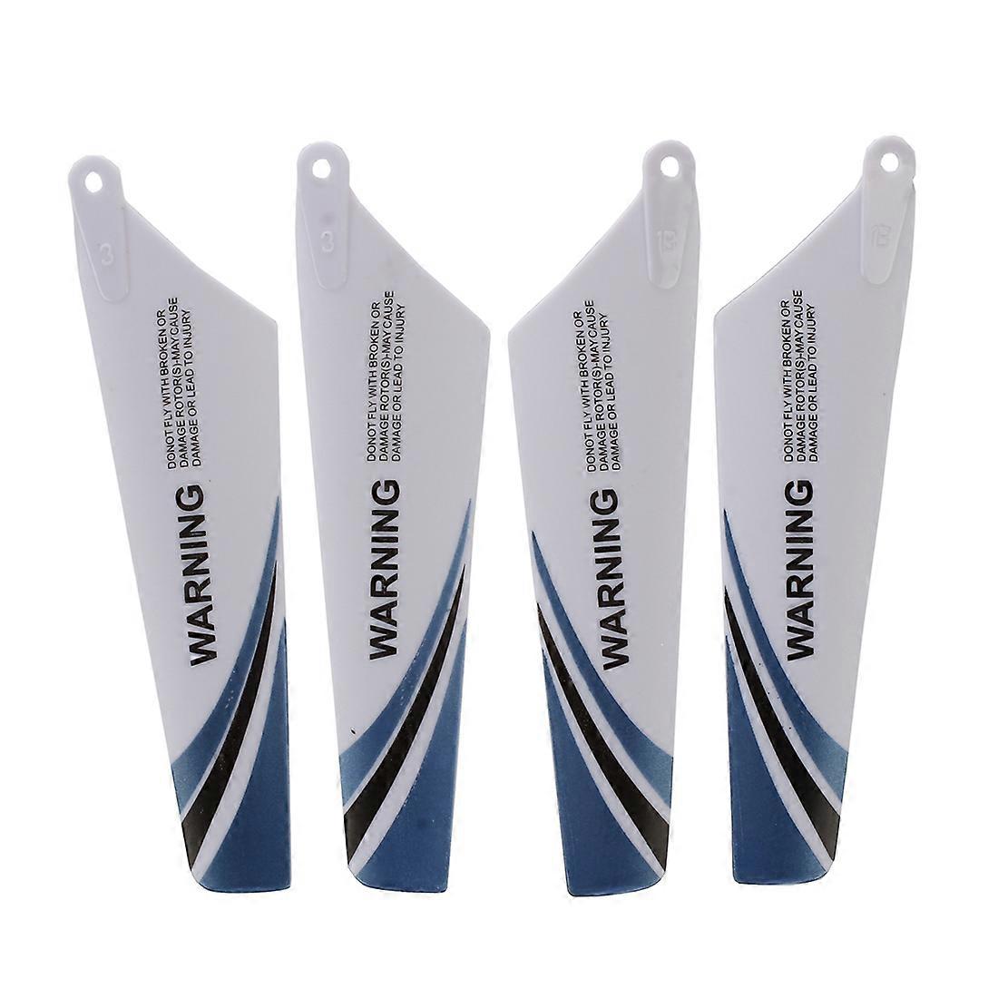 4pcs spare blades for helicopter rc S107, Blue