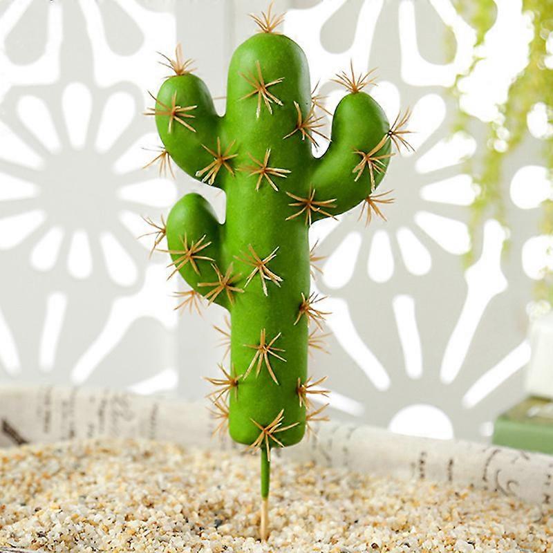 Artificial Plastic Cactus Succulents Prickly Pear Potted Plant no Pot Eco-Friendly Simulation Home Office Desktop Decoration Hot