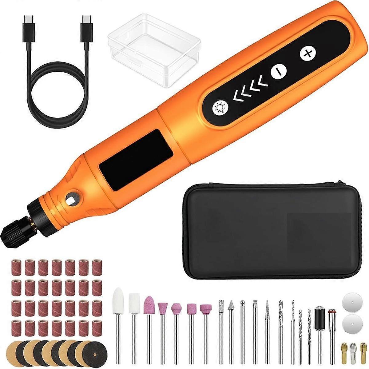 USB Charging with 36 Accessories, Multi-Purpose Power Rotary Tool for Sanding, Polishing, Drilling,