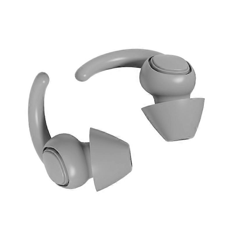2pairs Grey- S/L Size-Ear Plugs Noise Canceling - Ear Plugs for Sleeping - Noise Ear Plugs - Comfortable