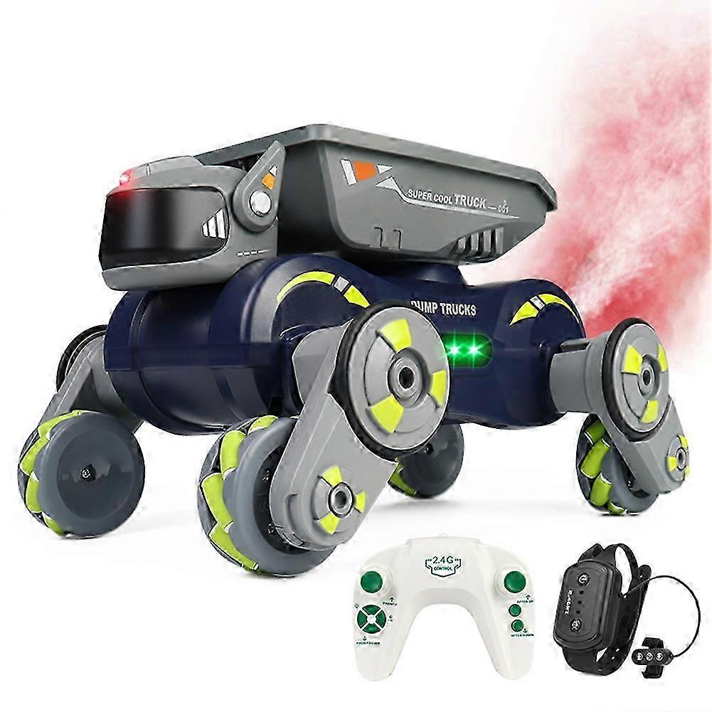 Remote Control Car 2.4GHz 360 Rotating Gesture Sensor Electric Robot Dog+Lights Music Gifts suitable for