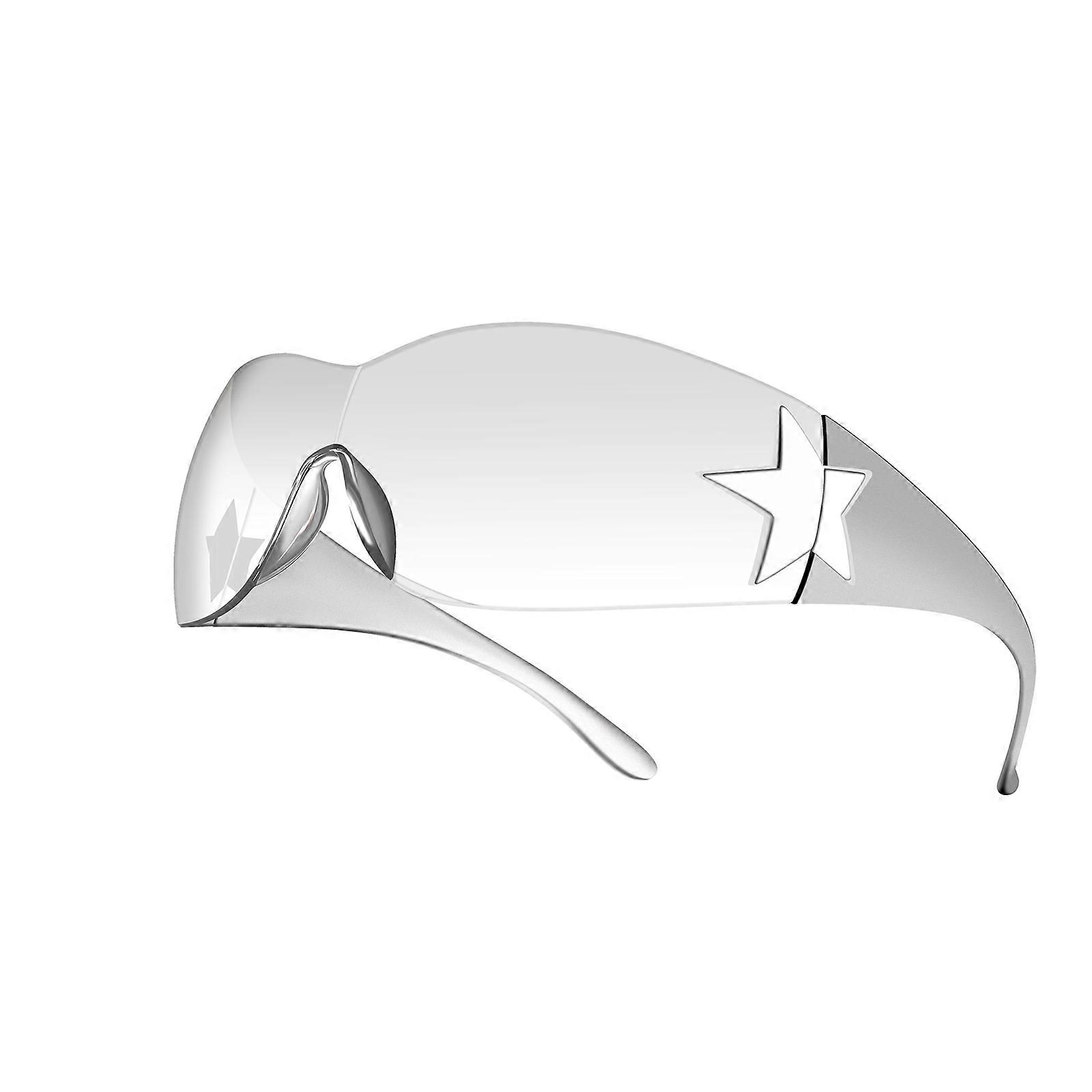 JASPEER Punk One Piece Sunglasses Goggle New Y2k Luxury Brand Sun Glasses Wrap Around Eyewear UV400 Female Designer Eyeglasses