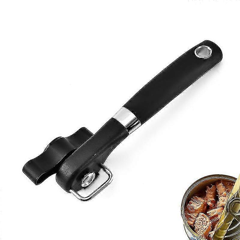 Can Opener,can Opener Tin Opener Safety Can Lid Lifter,heavy Duty Stainless Steel,with Soft Grip Handle, No Sharp Or Jagged Edges,soft Handled Manual