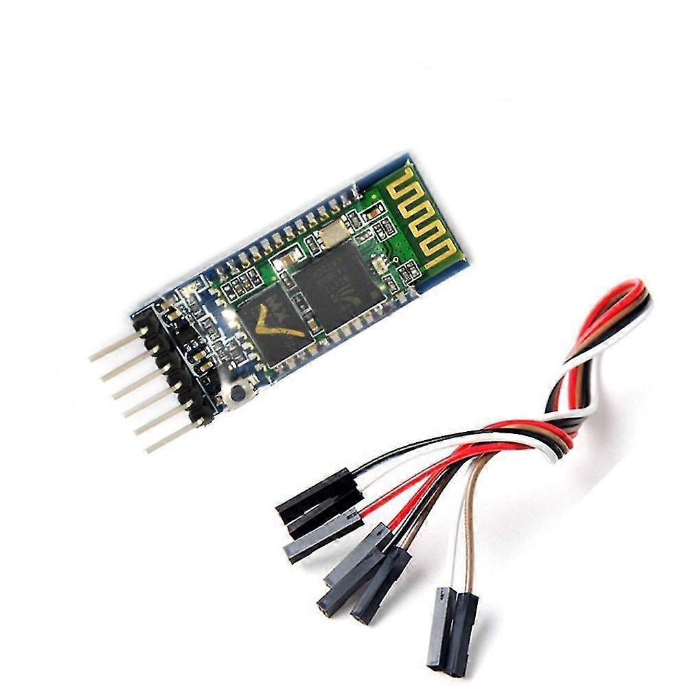 HC-05 RS232 Wireless  Serial 6 Pin RF Transceiver Module Master Slave with 6 Set Cable Compatible for