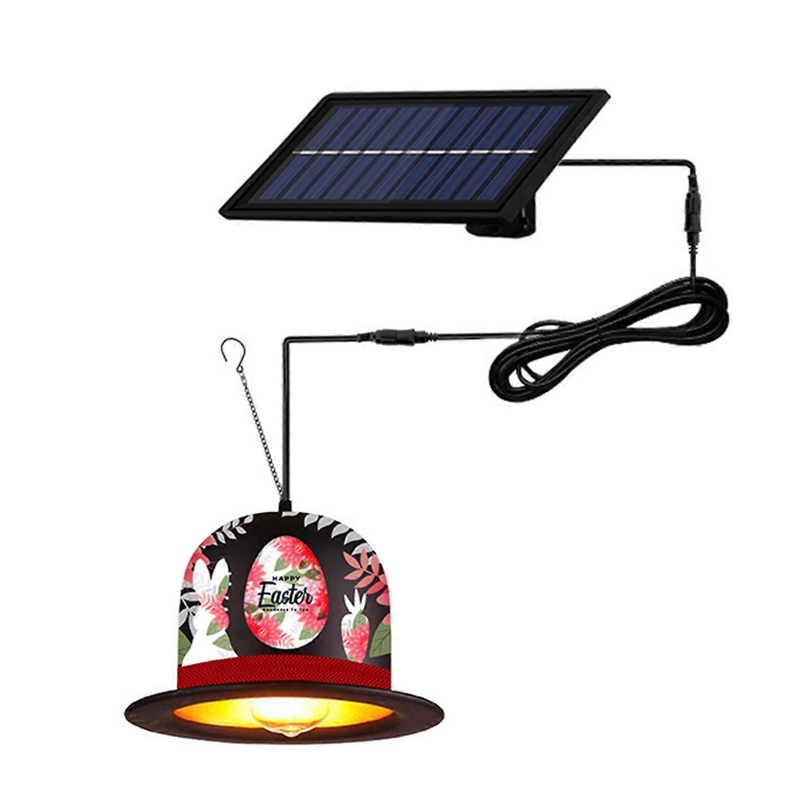 Remote Contro Easter Hat Solar Light Creativeoutdoor Aluminum Cute Waterproof