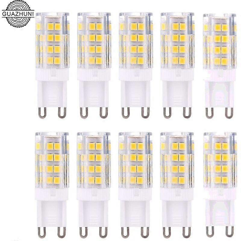 G9 LED Lamp Light Bulbs, Warm White 3000K 5W G9 LED Light Bulb Equivalent to 40W Halogen Bulbs 420 Lumens; not dimmable, set of 10
