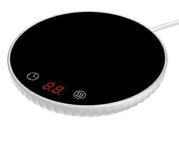 Mini Smart Thermostatic Heating Coaster With Timing,lcd Display