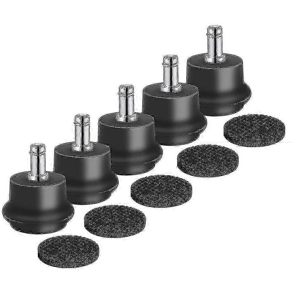 5pcs Office Chair Stool Swivel Caster Wheels Replacement Glides Fixed Castors