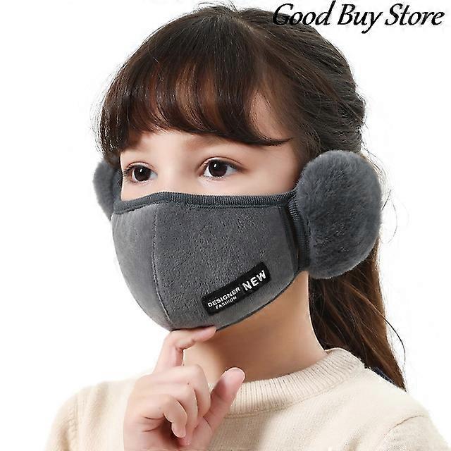 ילדים ילדים קטיפה Earmuffs חורף חם רך Earlap סקי רכיבה על אופניים כיסוי הפה עבה קטיפה Earmuff צבע אחיד אוזניים מחמם אוזניים מחמם אוזניים