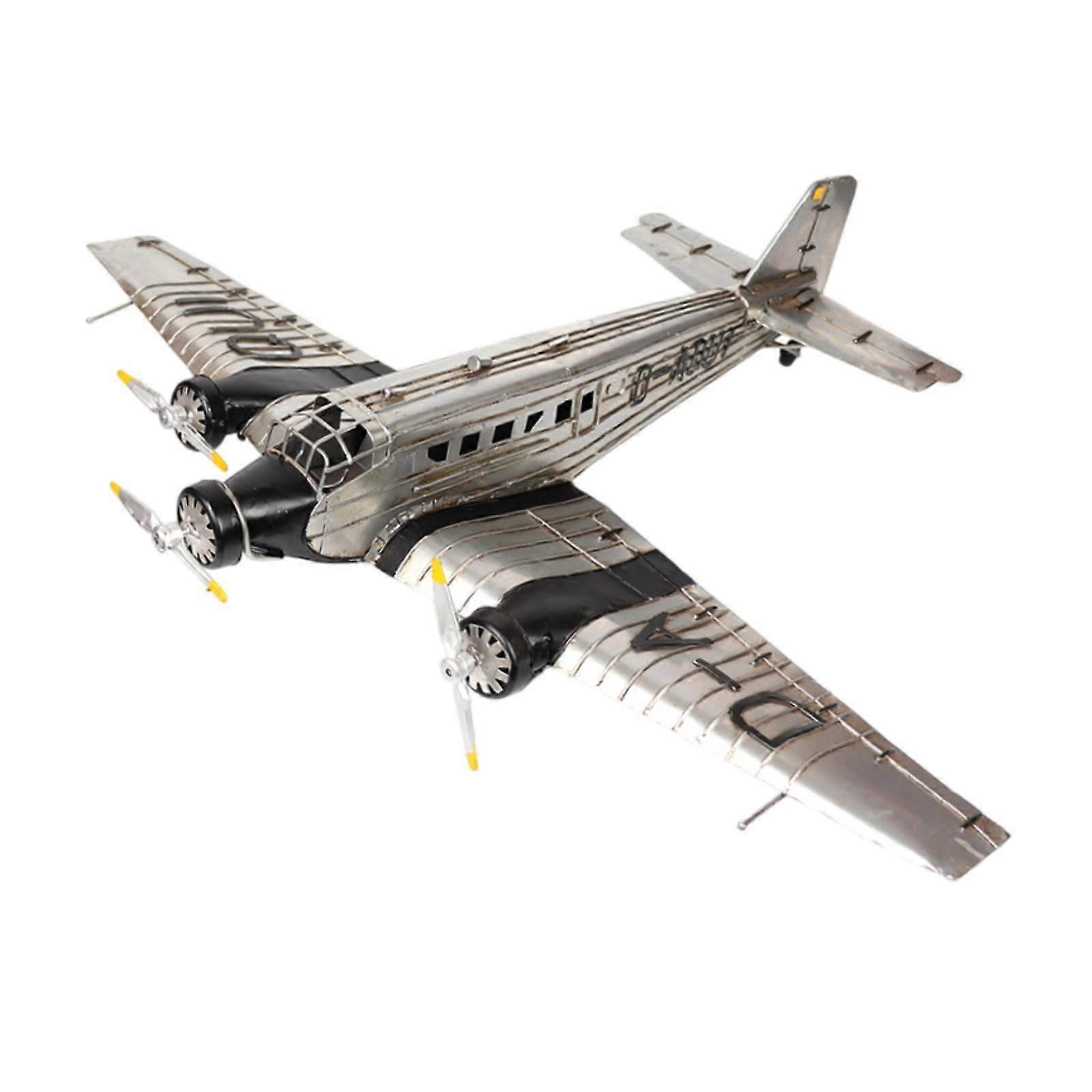 金属飛行機モデルの装飾ギフトレトロな平面模型寝室の家の入り口