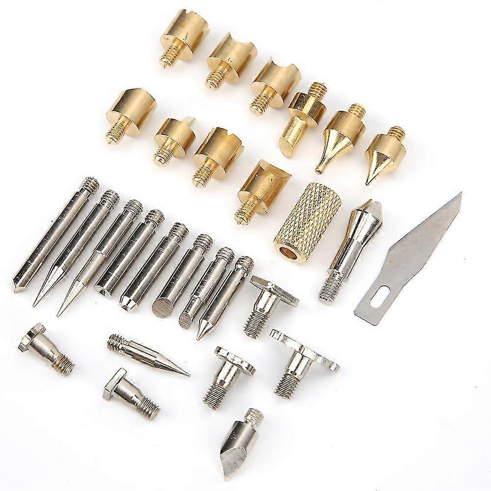 Wood Burning Pen Tips 28PCS Pyrography Craft Tool Soldering Iron Tips