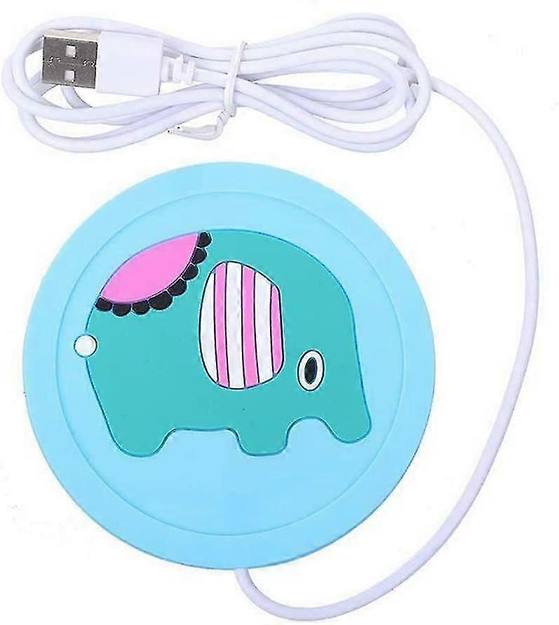 Usb Electric Coffee Mug Warmer For Office, Home, Blue
