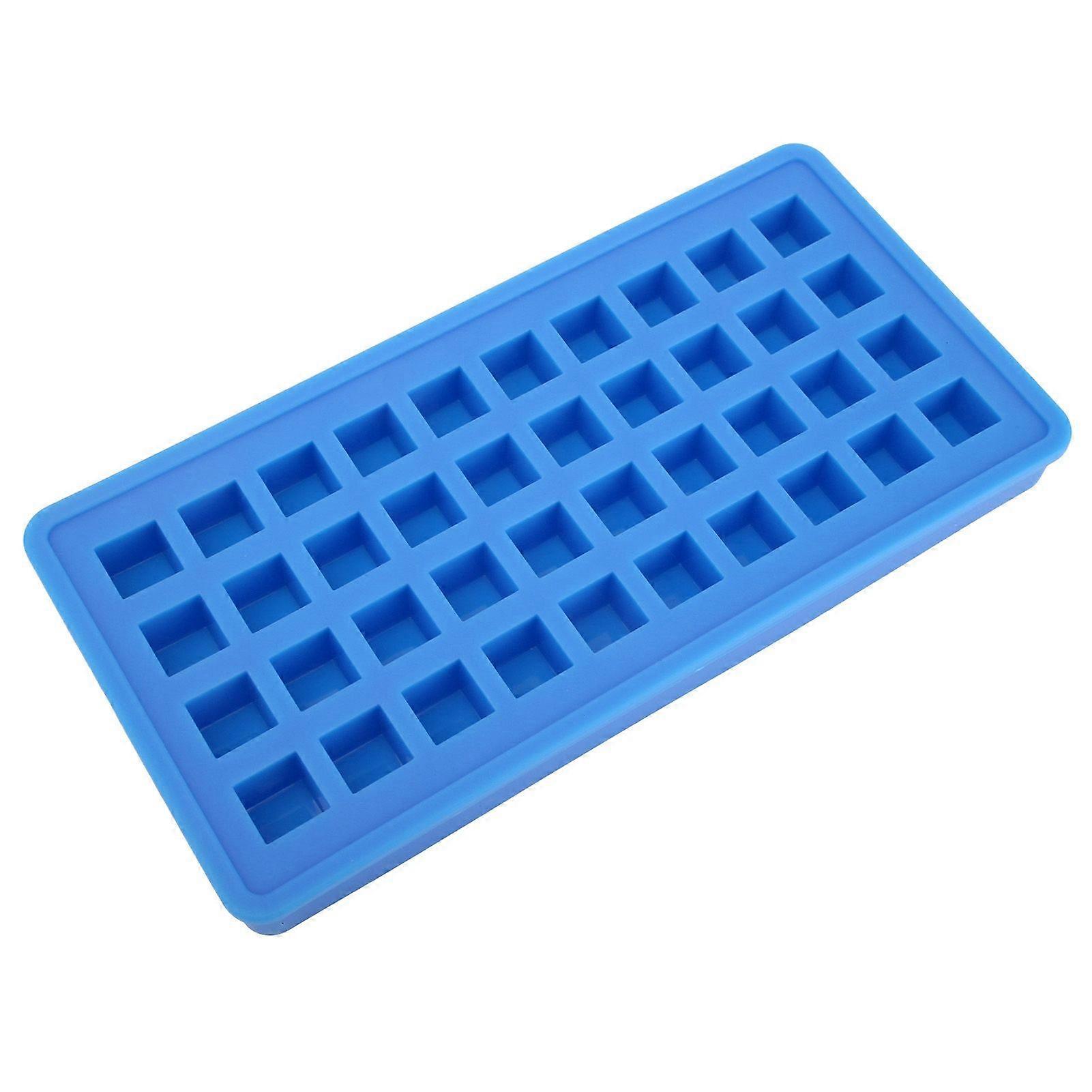 40 Grids Silicone Ice Tray Square Shape Ice Cubes Maker Mold DIY Kitchen AccessoriesSky Blue