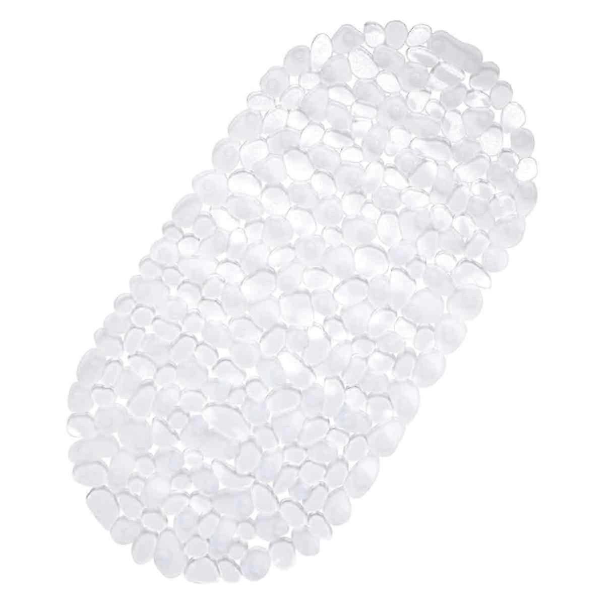 Non-Slip Pebble Shower Mat with Rubber Suction Cups