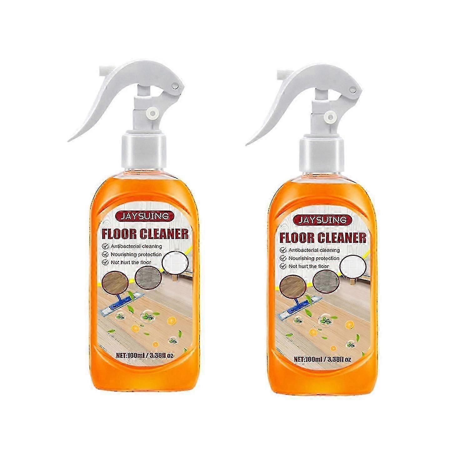 Jaysuing Floor Cleaner - Easily Removes Stains & Restores Natural Luster - Mild & Safe Ingredients - 2pcs