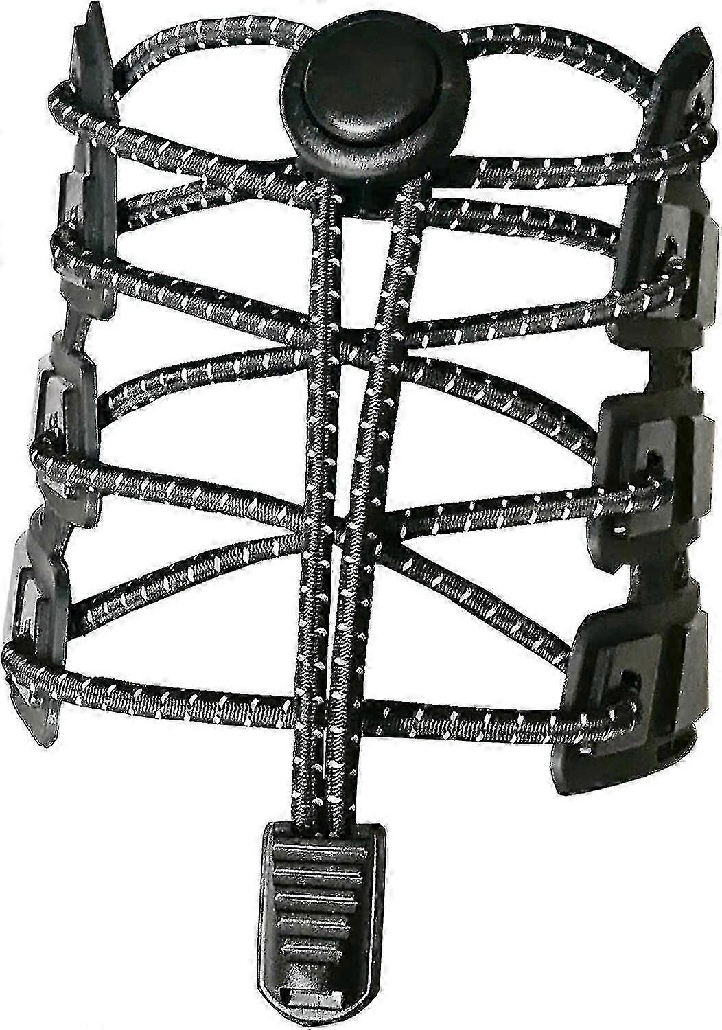 3 Pairs Black Elastic Laces, Reflective Elastic Shoe Laces 120cm No Tie Elastic Lock Shoelaces For Adults, Kids, Older Generation, Disabled, Runners