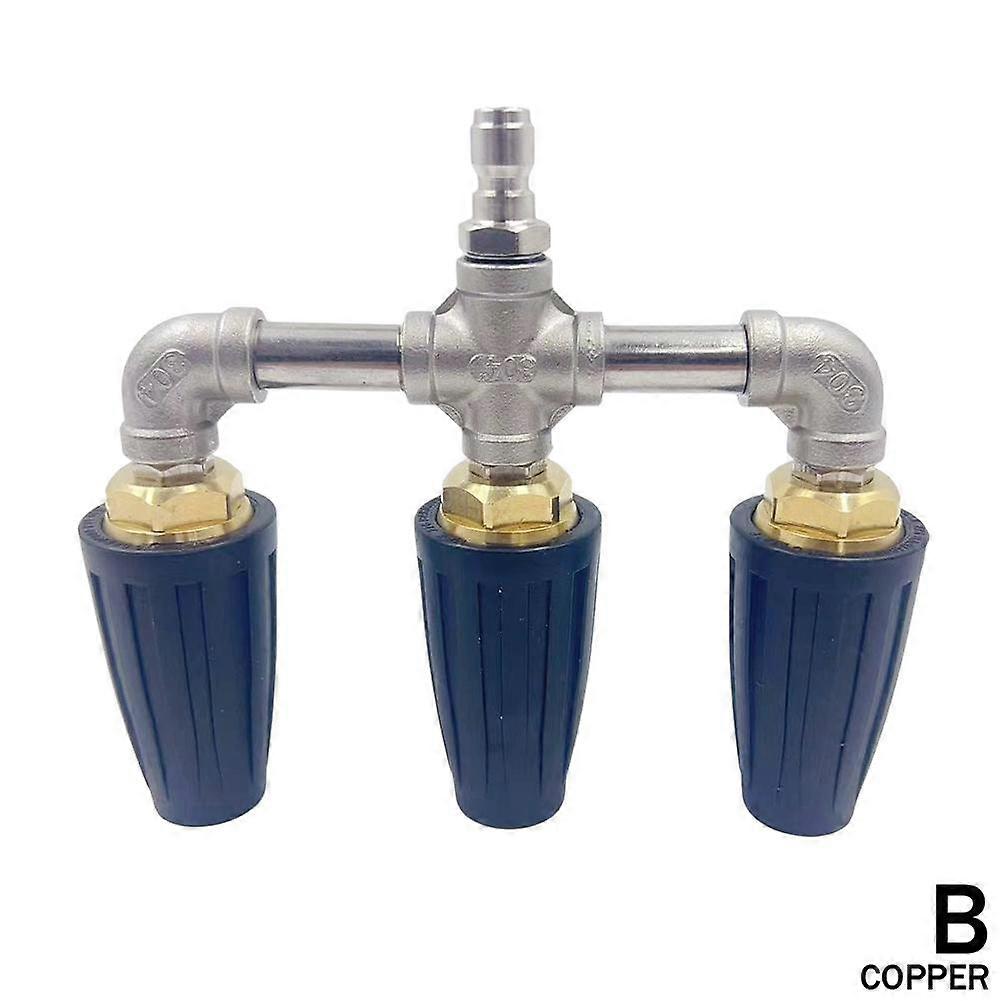 Høytrykksspyler roterende aluminiumslegering multipassdyse 4000PS