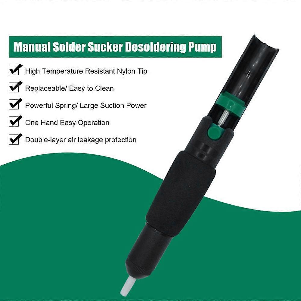 Desoldering Pump Manual Solder Sucker Desoldering Tool Solder Joint Removing Tool Electronic Components Repair Soldering