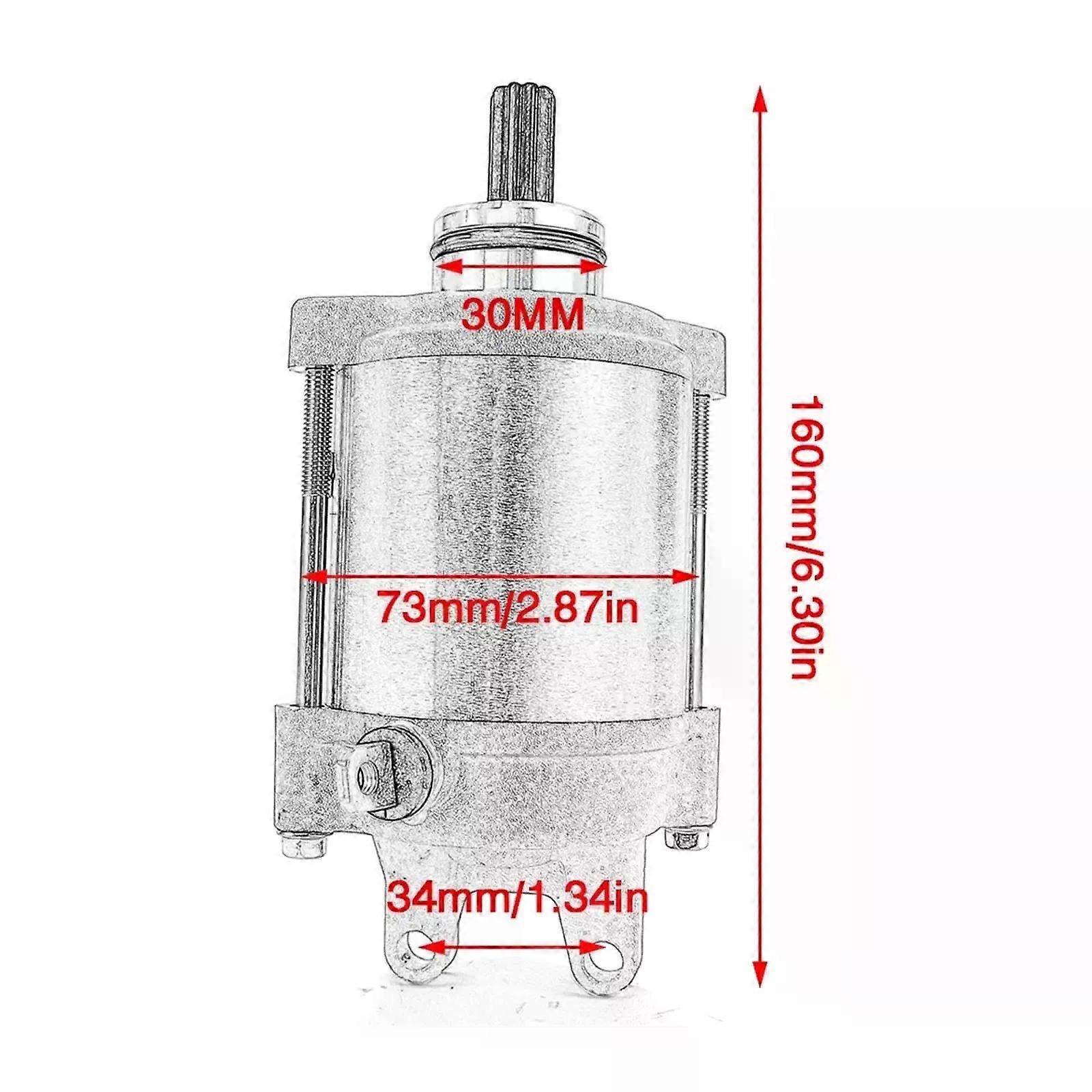 unique Starter Motor Compatible With Suzuki GSX-R GSXR 1000 2001-2008 2002 2003 2004 2005 2006 2007 / GSXR 1000 GSXR1000Z