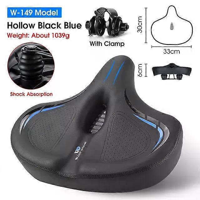 unbrand Widen Comfortable Bicycle Saddle Thicken Shockproof Cycling Seat Ergonomic Soft Cushion Trav