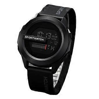 Montre électronique LED étanche 50 m, bracelet en silicone souple réglable et lumineux, pour homme et femme