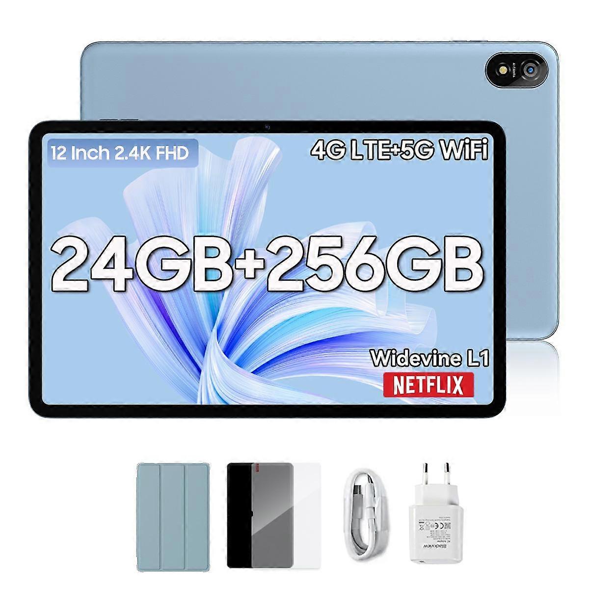 Blackview Tab 18 Tablet 12 inch 12GB+256GB 16MP 2.4K FHD+ Display 8800mAh Battery Widevine L1 MTK Helio G99 33W