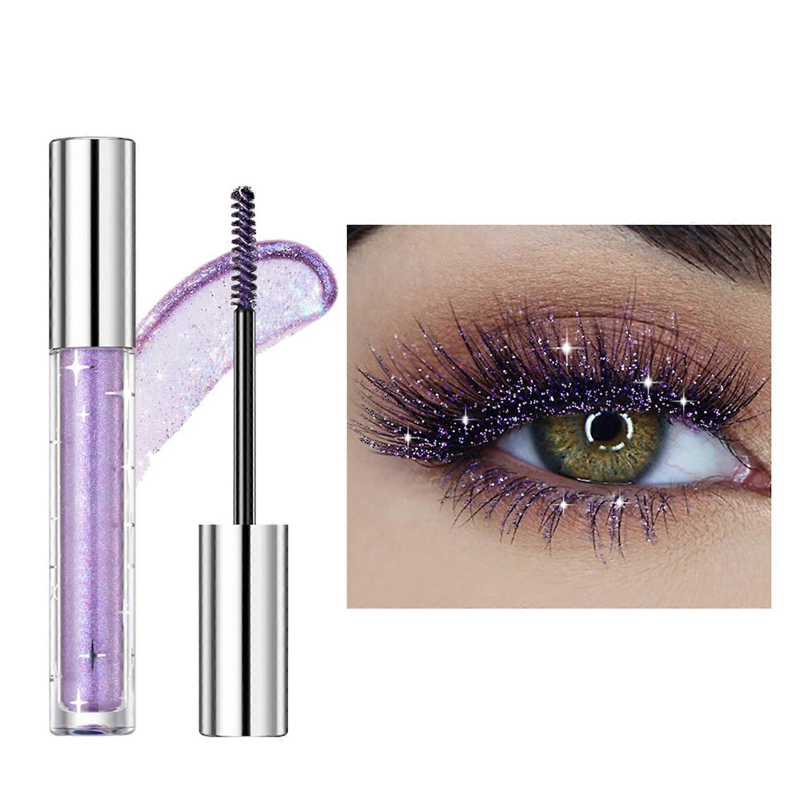 Paillettes Mode Cils Mascara Recourbant Épais Séchage rapide Longue durée Convient à diverses occasions 3