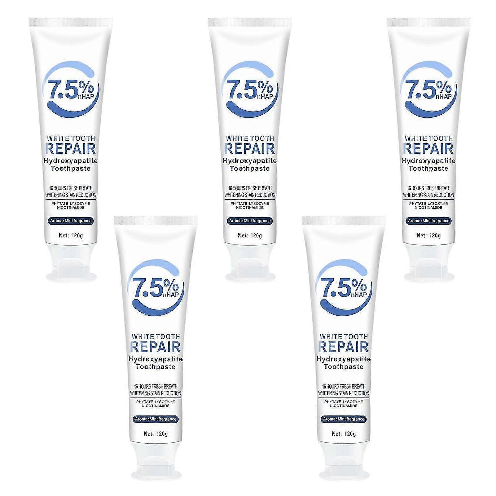 ハイドロキシアパタイト歯磨き粉、ハイドロキシアパタイト歯磨き粉7.5、歯磨き粉ハイドロキシアパタイト5個