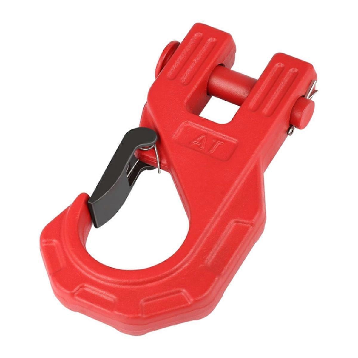 3/8 Inch Winch Hook Heavy Duty, ATV Winch Hook, Winch Tow U-Clamp Sliding Hook for Synthetic Rope Wi