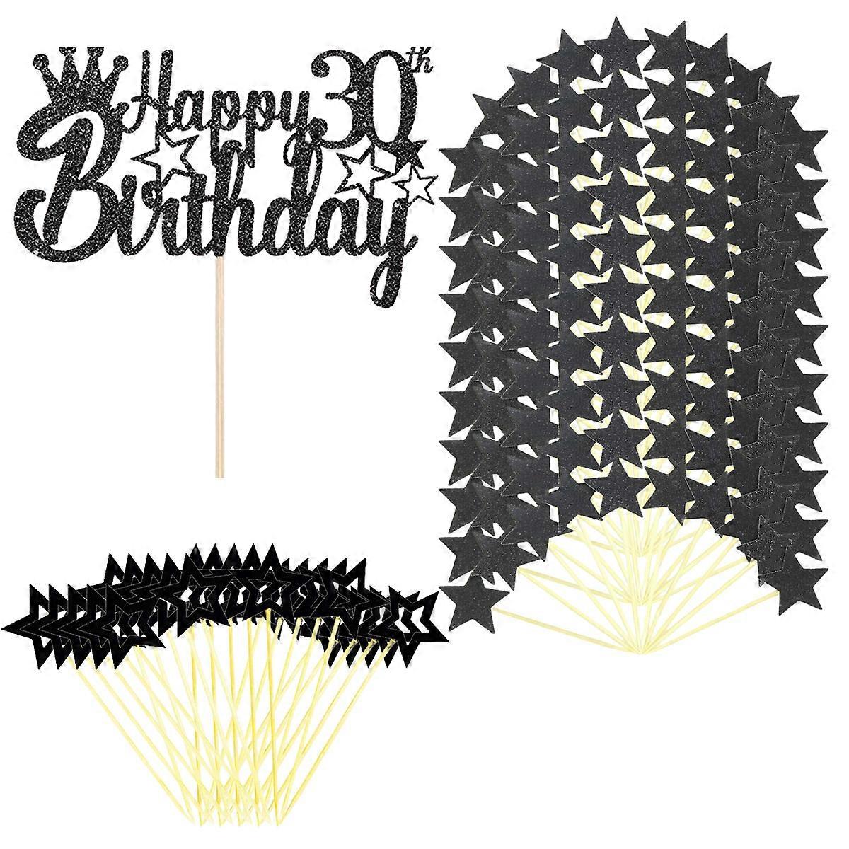 Cake Decor, Star Theme, Decorative Set