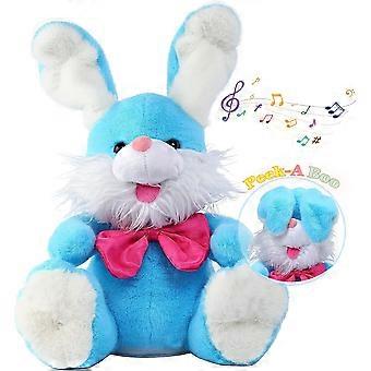 Brinquedo de Coelho Falante Cantando A-Boo Peek para Crianças com Orelhas Batendo, Brinquedo Interativo para Bebê Fofo Repetindo o Que Você Sa Walkbee 2422 B