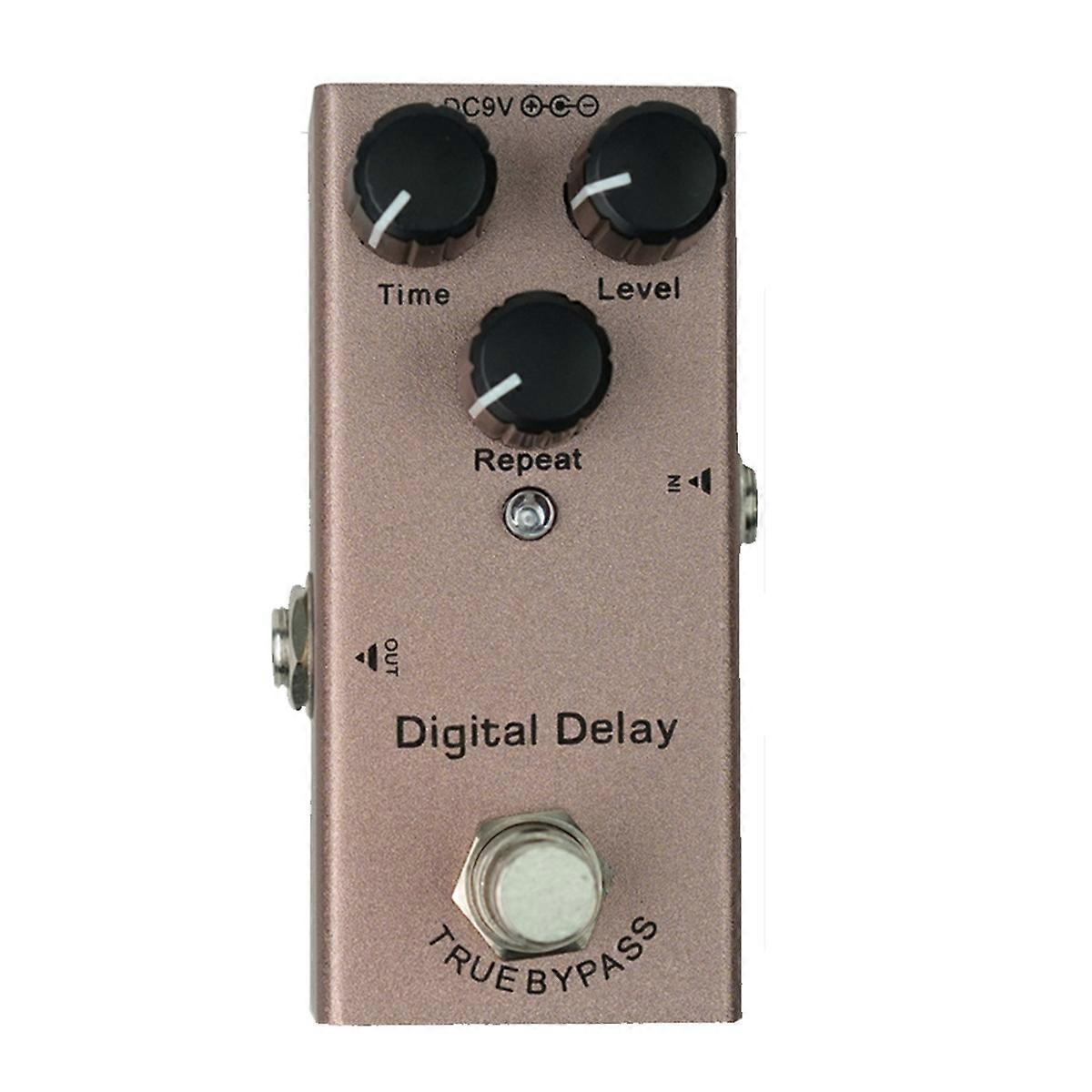 Effektpedal för elgitarr, mini, digital delay, basgitarrpedaler, digital delay