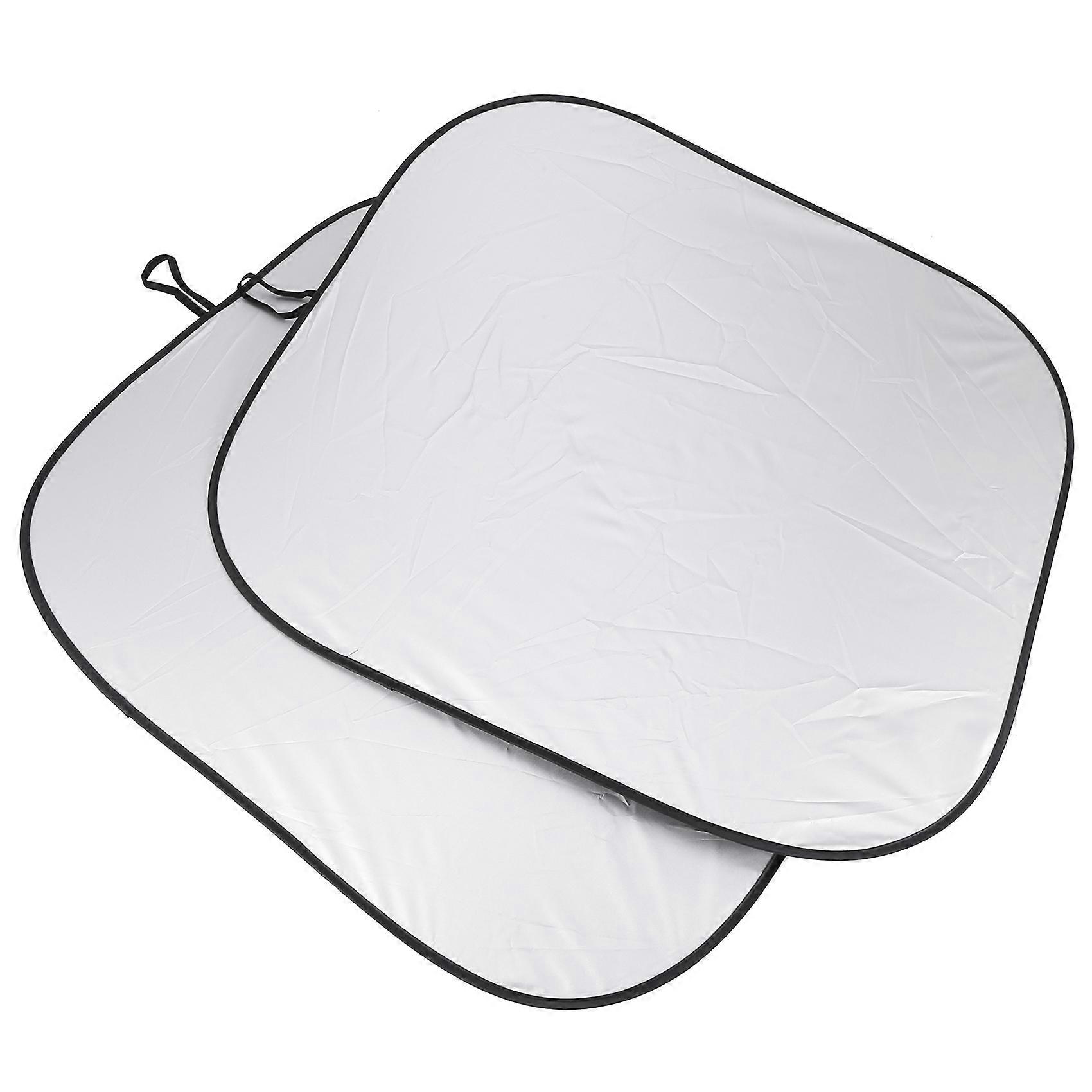 Windshield Sun Shade 2-Piece Foldable Car Front Window Sunshade Auto Sun Blocker Visor Protector Blo