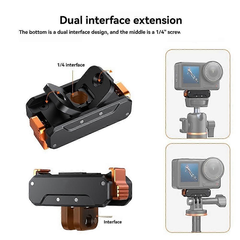 Adapter Base for DJI Action5 Pro/4/3 Quick Release Base Folding Dock