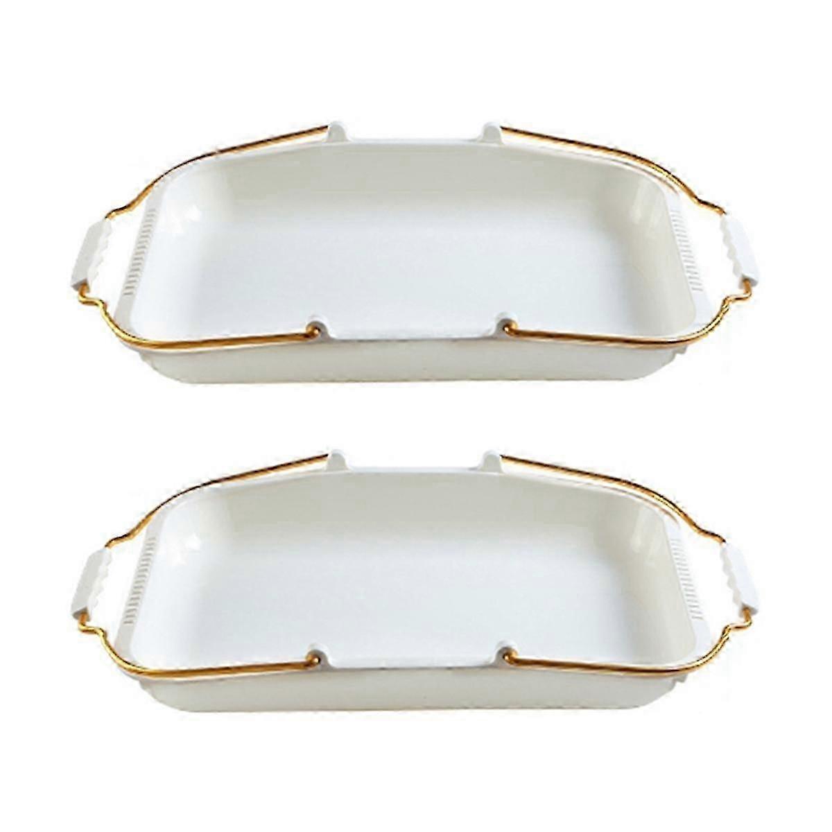 Bread Serving Trays Bakery Bread Tray with Handles Bakery Supplies Bread Container Tray for Bread S