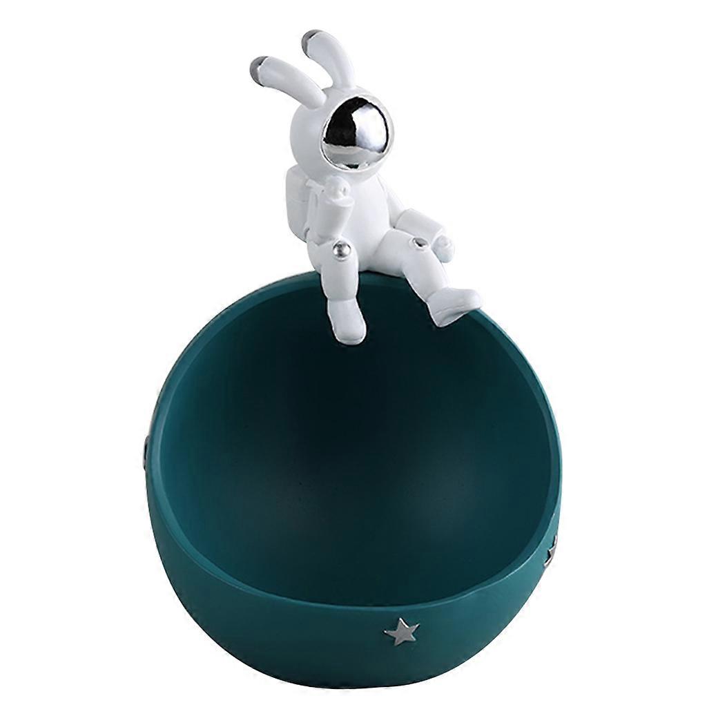 Art Sculpture Candy Dish Earring Jewelry Ornament Organizer Handmade Cute Annimal Sculpture Statue Handcrafted Figurine Silver