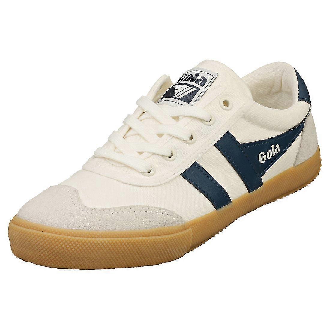 Gola Badminton Womens Casual Trainers in Off White Navy