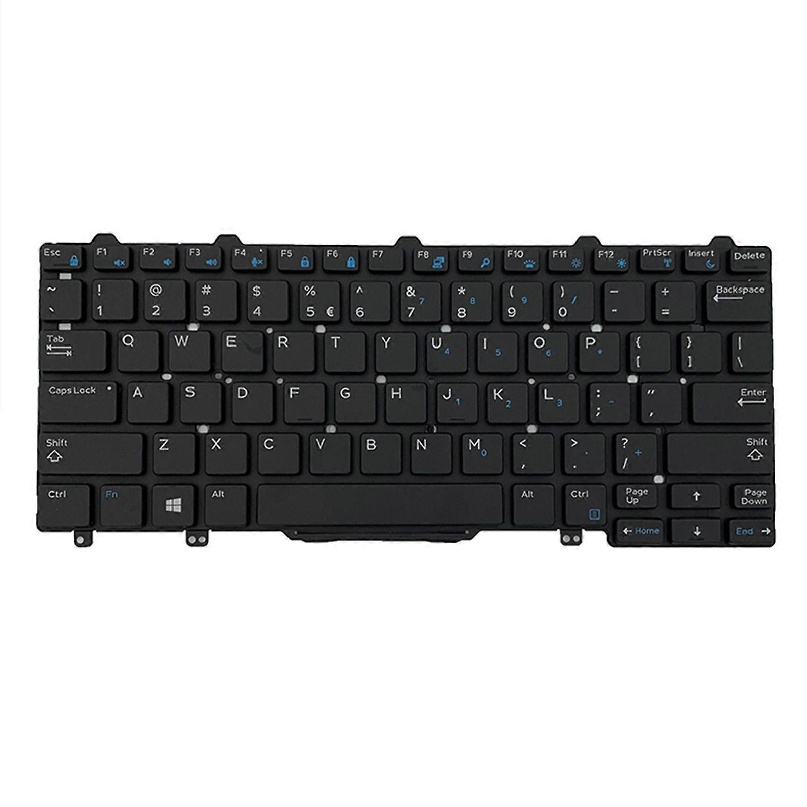 US Layout English Backlit Keyboard for DellLatitude E5450 E7250 Laptop Black