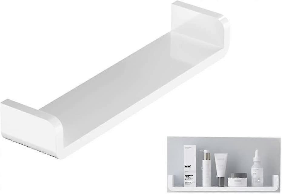 U-shaped Plastic Shower Box Decorative Bathroom Shelf with Kitchen Storage Shelf