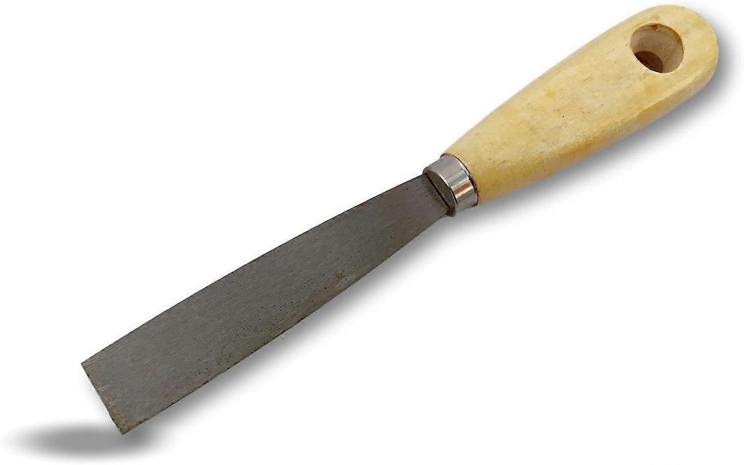 Coating knife in polished steel | Scraper spatula | Width 25mm | Putty primer coated | Scrape smooth coat take off apply