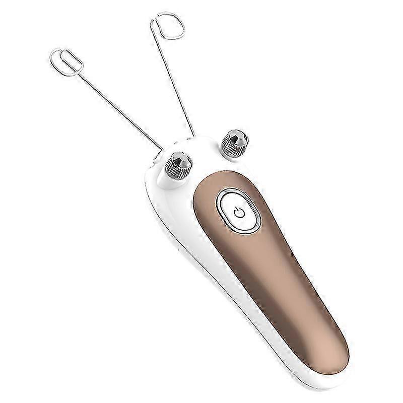 ماكينة حلاقة ذهبية بخيط كهربائي قابل لإعادة الشحن لإزالة شعر الوجه والجسم